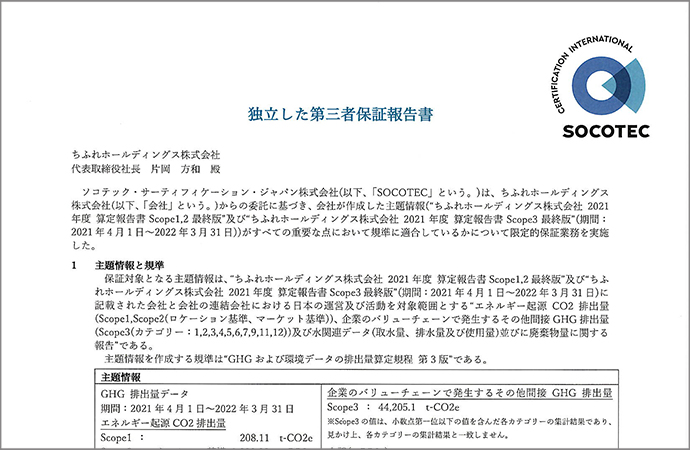 2021年度の温室効果ガス排出量を算定しました。